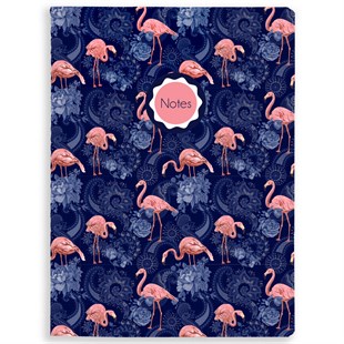 Flamingo Noktalı Sayfalı Terzi Dikiş Defter A5